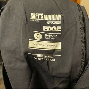 Grey's Anatomy Black Edge Scrub Bottoms. 2 pairs - size small